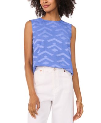 Vince Camuto - Women's Sleeveless Crewneck Blouse