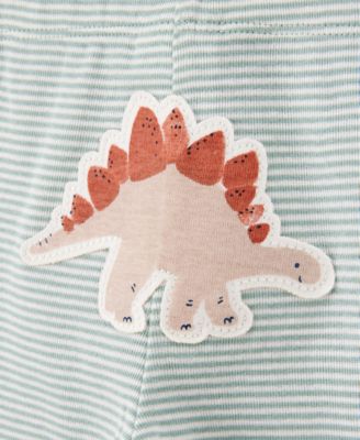 Baby Boys 3-Pc. Cotton Dinosaur Little Character Set