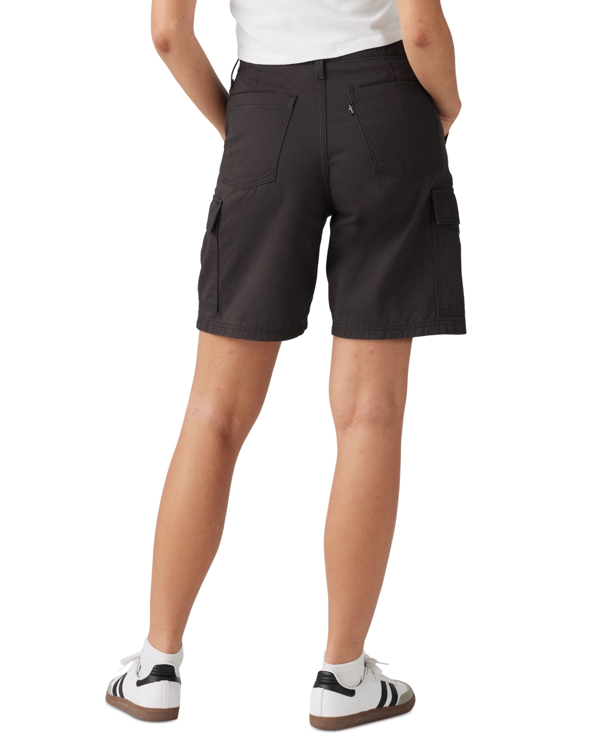 Levi's Women's Cotton '94 Baggy Cargo Shorts In Meteorite