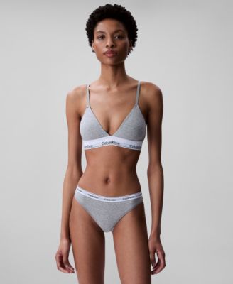 Women's Modern Cotton Lightly Lined Triangle Bralette- QF5650