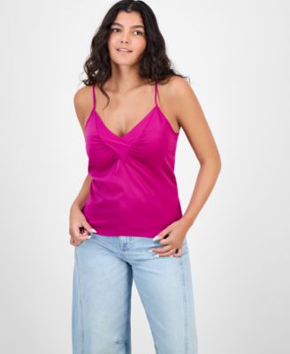 BOSS Orange - Women's Mesh-Trim V-Neck Satin Camisole
