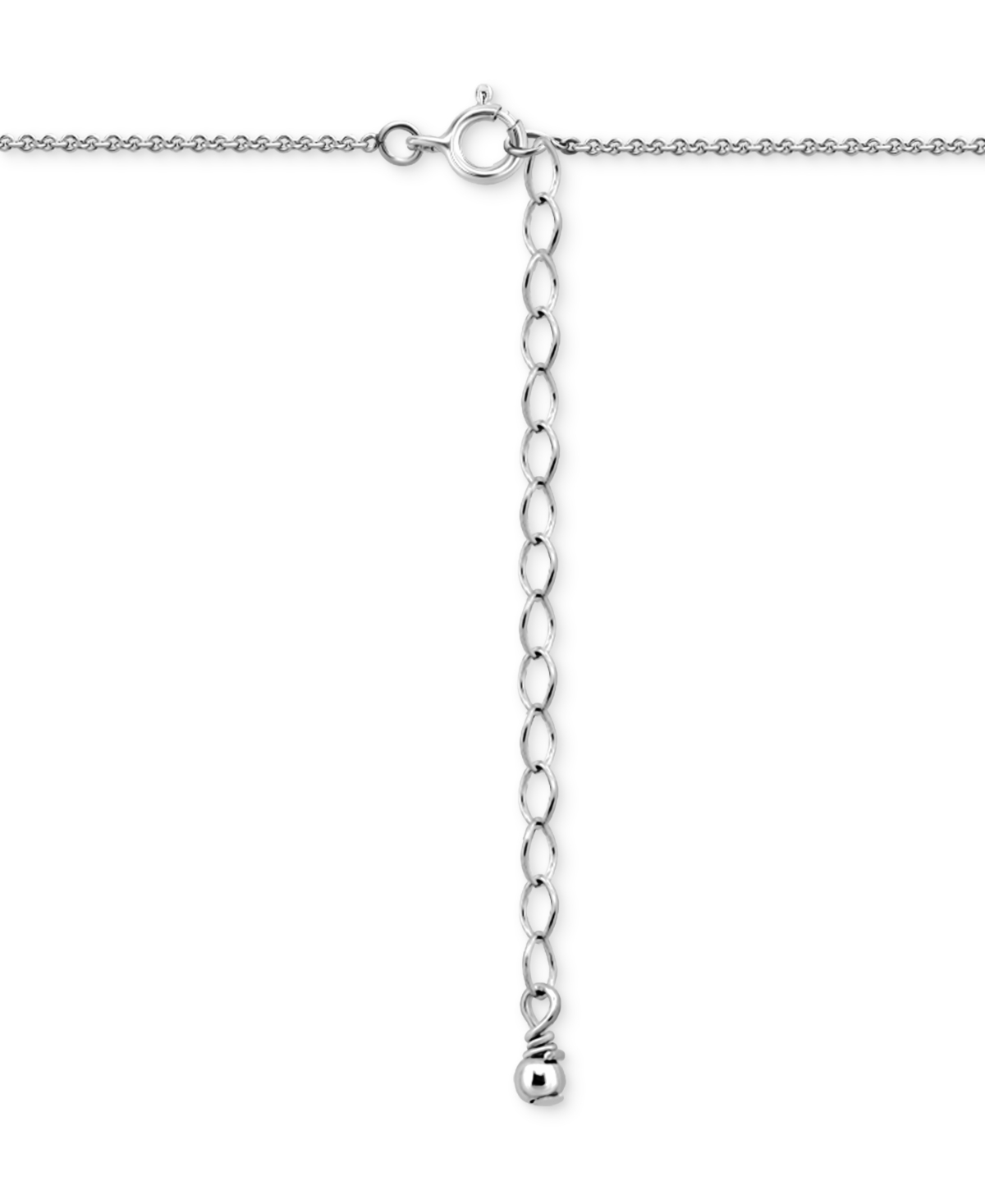 Giani Bernini Cubic Zirconia Cross Pendant Necklace, 16" + 2" Extender, Exclusively At Macy's In Silver
