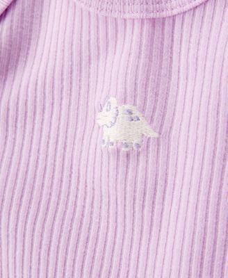 Baby Girls Dinosaur Little Character Bodysuits & Pants, 3 Piece Set