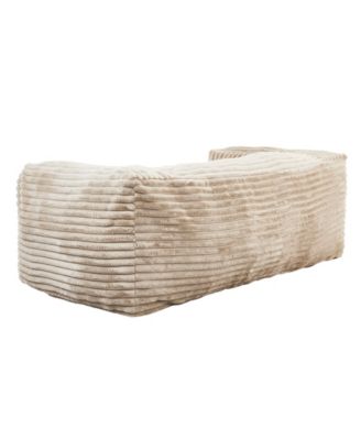 26" Corduroy Foam Bean Bag Sofa