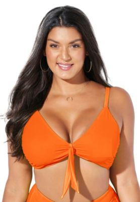 Women's Mentor Tie Front Bikini Top