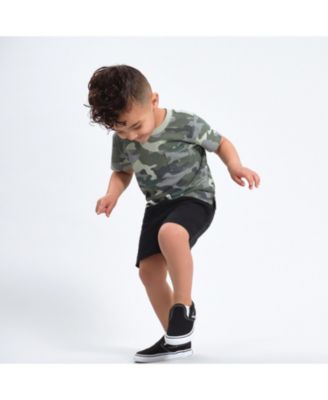 Baby Boys 3-Pack Pull-On Knit Shorts, Gray & Black, 18 Months