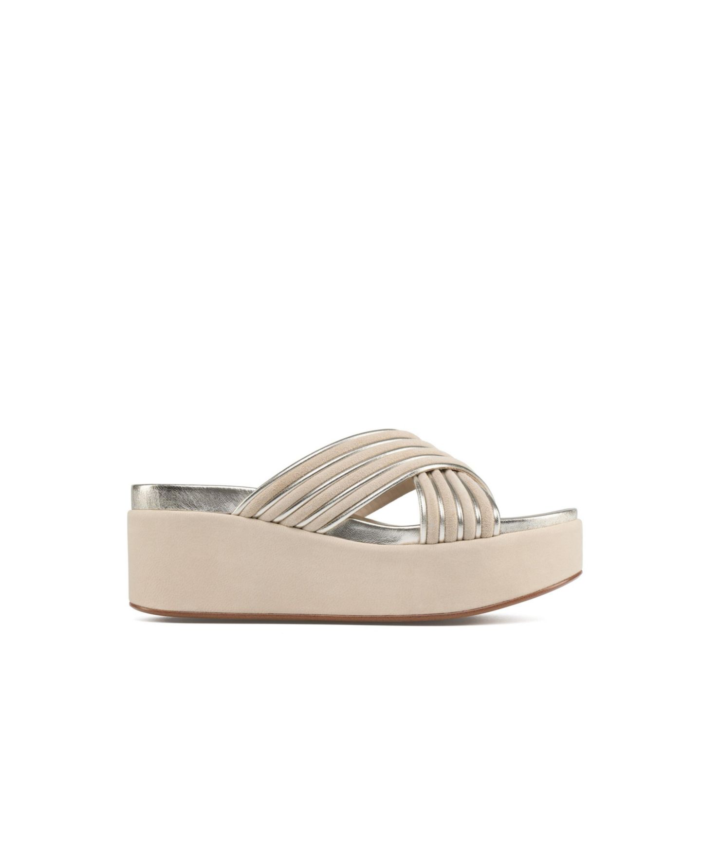 Женские сандалии JSlides Quiana Sandal, цвет: Песочный золотой кожаный — фото 2
