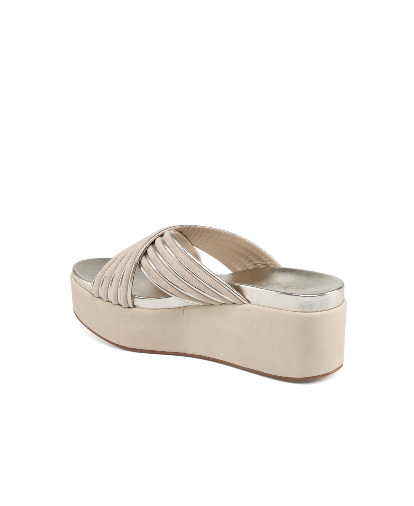 Женские сандалии JSlides Quiana Sandal, цвет: Песочный золотой кожаный — фото 5