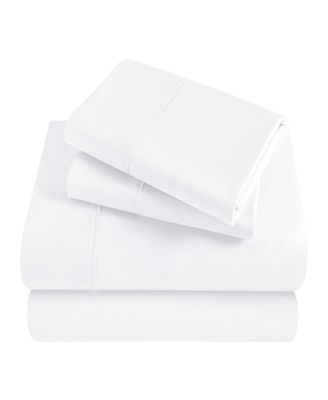Egyptian Cotton 300 Thread Count Solid Bed Sheet Set