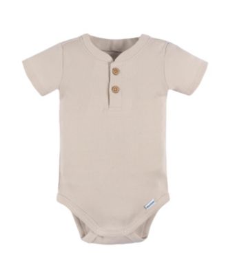 Baby Boys Henley Bodysuit and Shorts Set