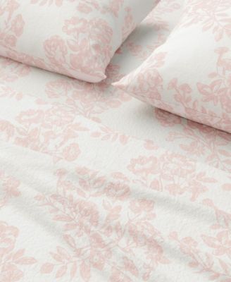 Ultra-Soft Turkish Cotton Flannel Winter Floral Print Sheet Set