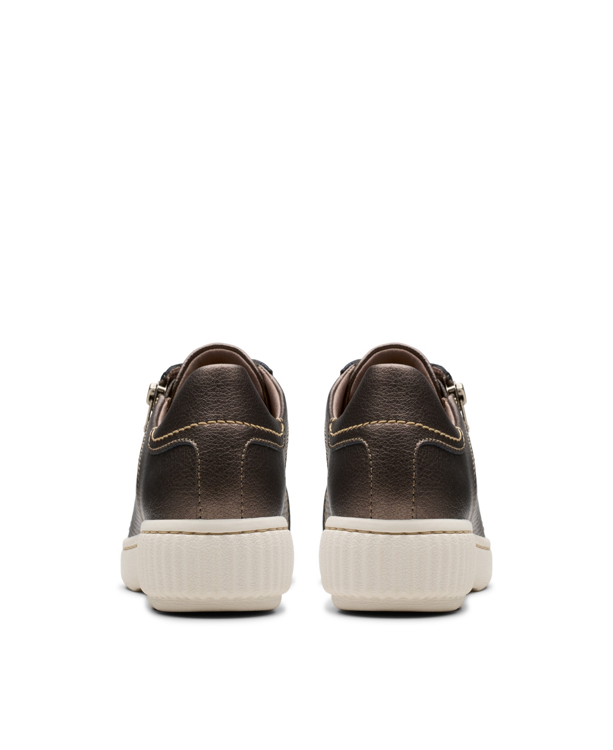 Clarks Women's Collection Caroline Janna Shoes In Bronze Leather