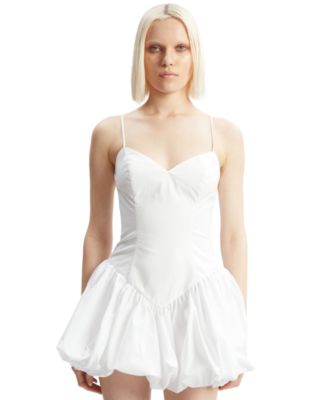 Women's Lissett Cotton Bubble-Hem Mini Dress