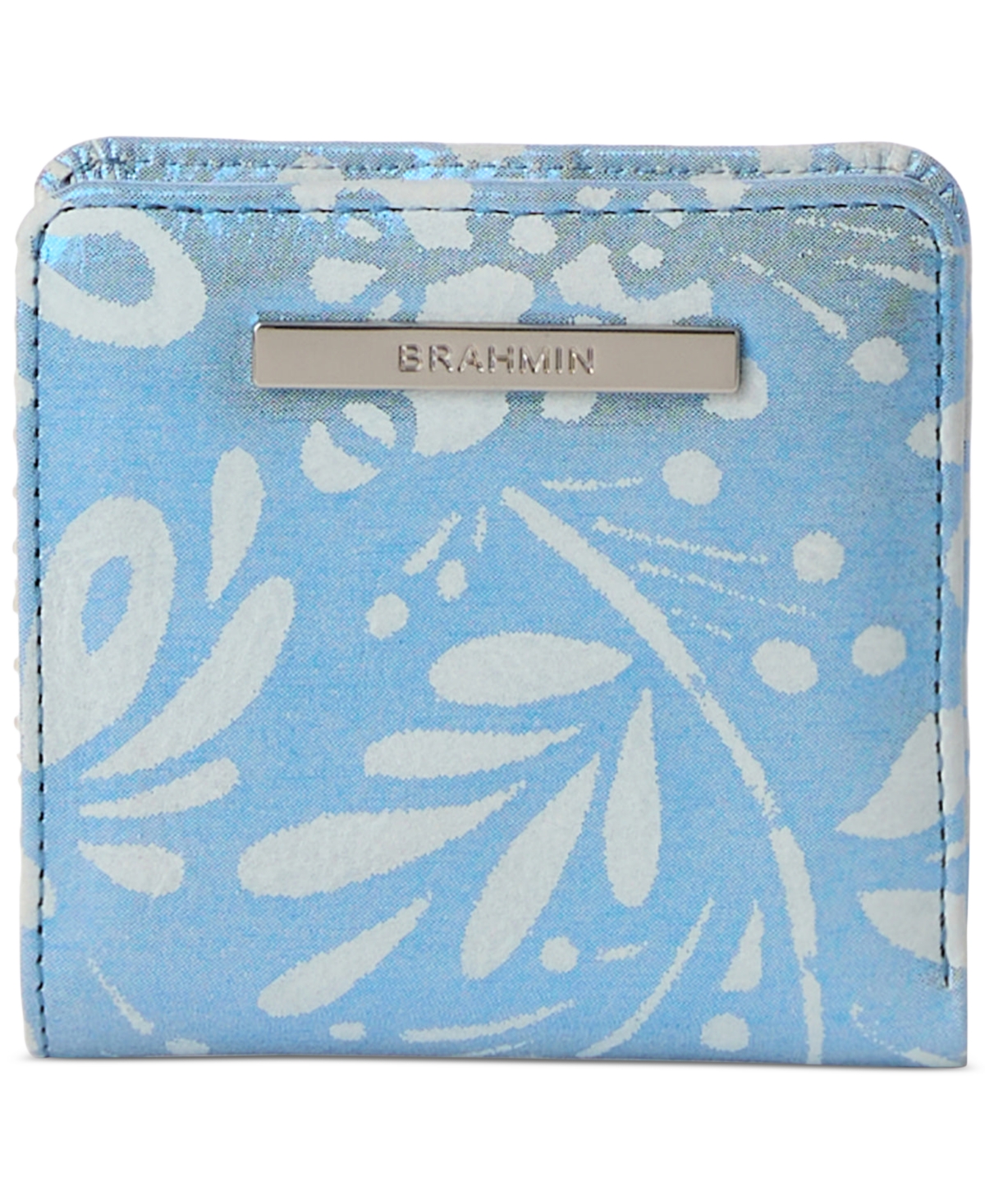 Jane Lucent Leather Wallet - Bellbottom Blue