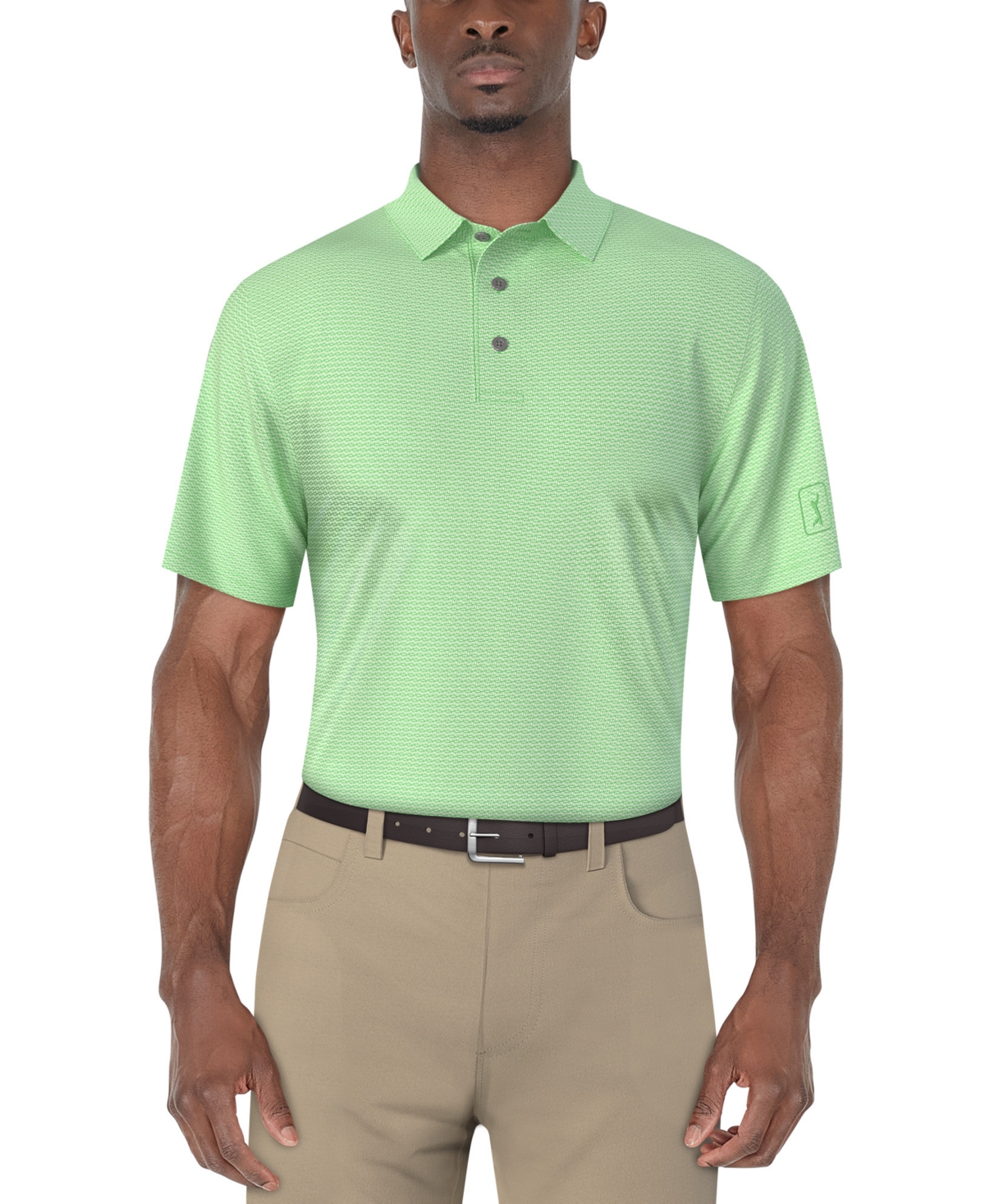 Men's Micro-Jacquard Polo Shirt - Peacoat