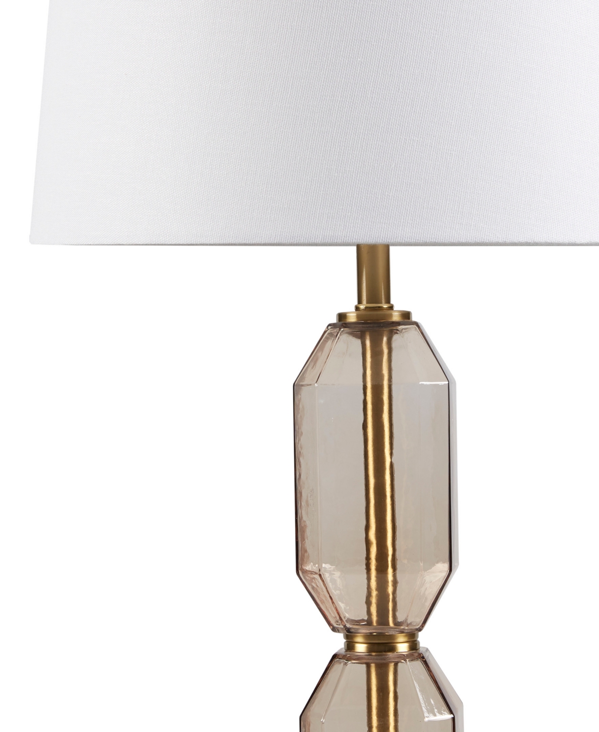 510 Design 26.5" Zirconia Faceted Glass Table Lamp In Neutral