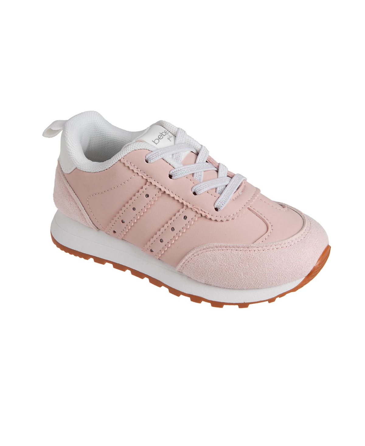 Bebe Toddler Girls Jogger With Rhinestones Shoe In Blush