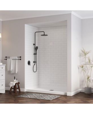 60"W X 36"D SMC Single Threshold Shower Base Anti-Slip Shower Pan, Drain Assembly & Drain Cover Included