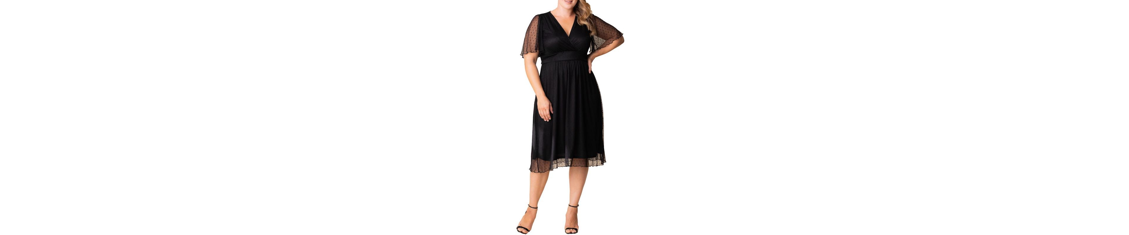 Kiyonna Plus Margot Mesh Cocktail Dress