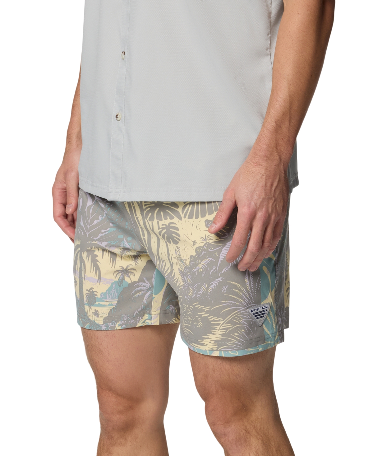 Shop Columbia Men's Pfg Rambler Printed Water Short