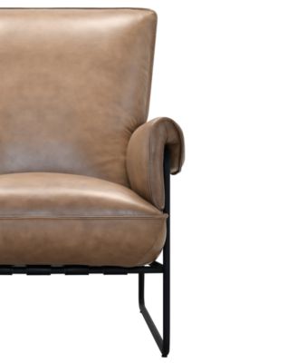 Briannie Leather Accent Chair, Exclusively at Macy's