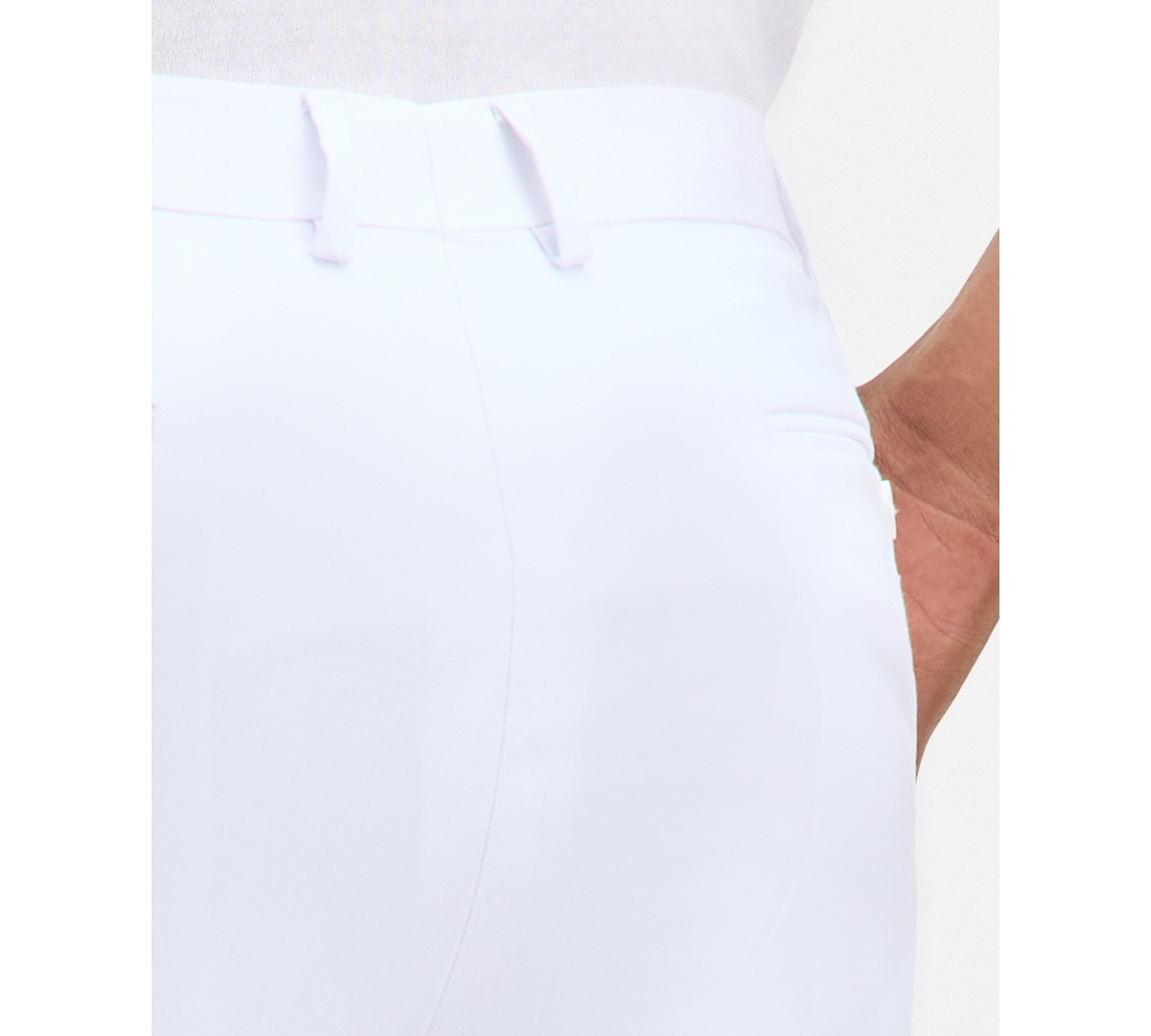 Tayion Collection Men's Classic-fit Suit Separate Pants In White