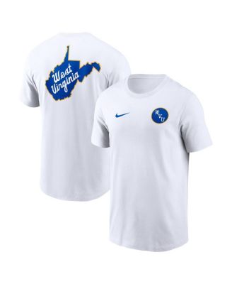 Nike - Men's Jerry West White West Virginia Mountaineers Warm Up T-Shirt