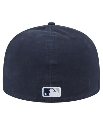 Men's Navy New York Yankees Championship Side Flag A-Frame 59FIFTY Fitted Hat