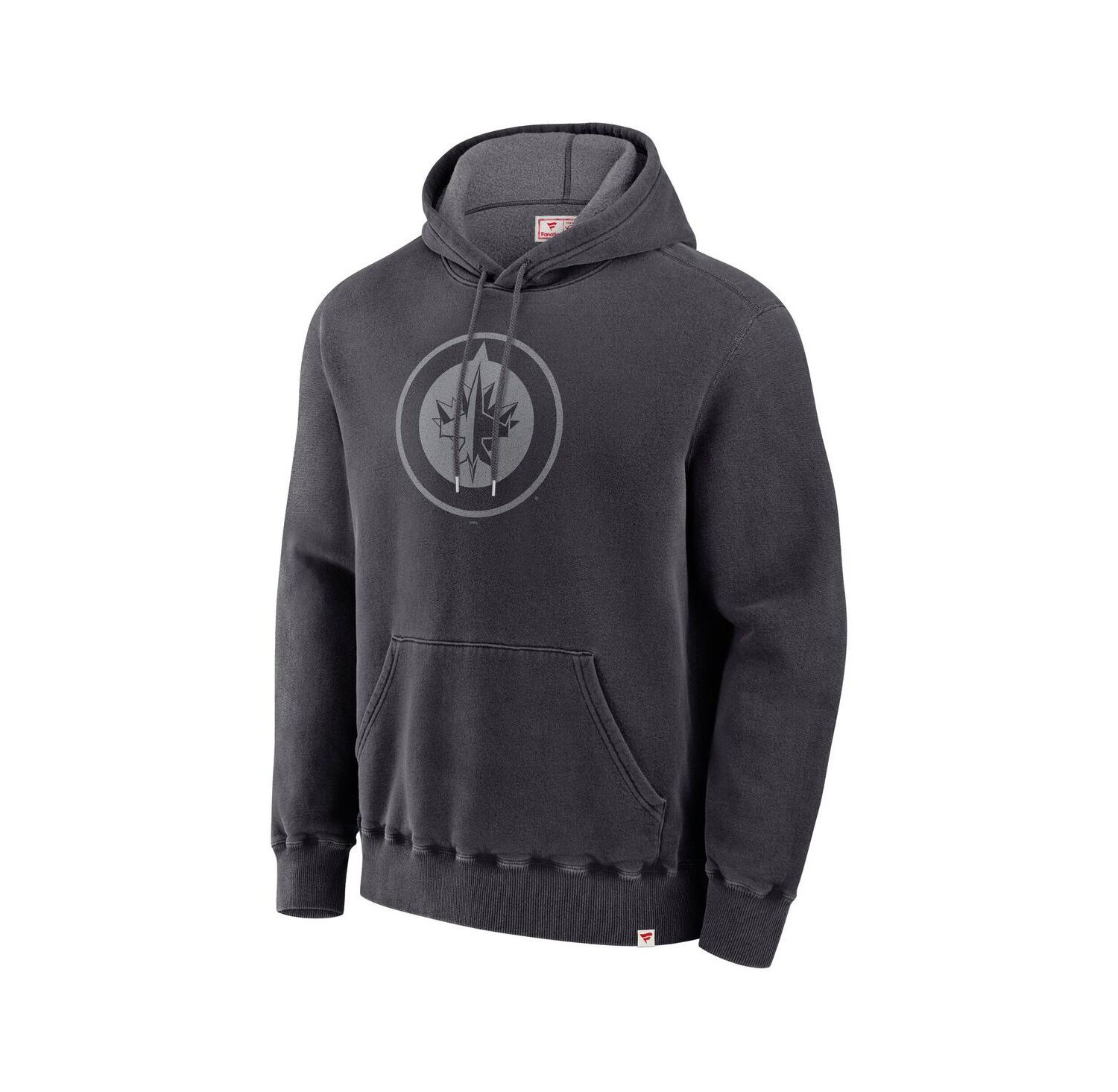 Men's Black Winnipeg Jets Made in Canada Pullover Hoodie
