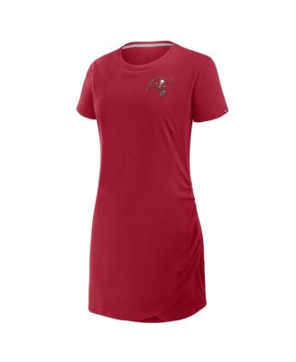 Women's Red Tampa Bay Buccaneers Relaxed Fit Drape Dress