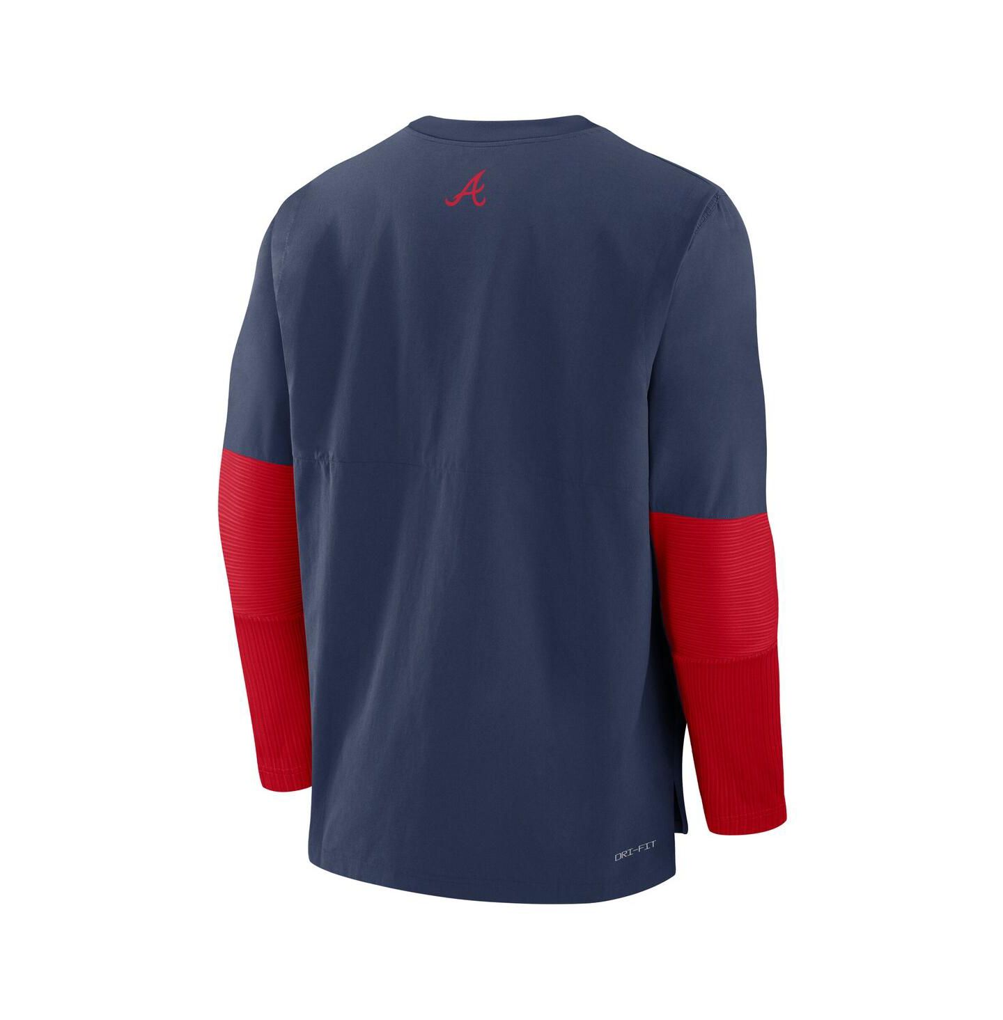 Мужской топ Nike Navy/Red Atlanta Braves Authentic Collection Player Lightweight Performance Long Sleeve — фото 2