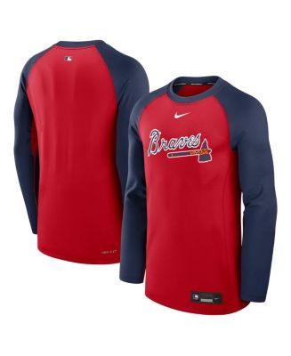 Nike Men's Red/Navy Atlanta Braves Authentic Collection Game Time ...