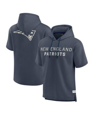 Fanatics - Men's Navy New England Patriots Elements Future Ground Lettering Short Sleeve Pullover Hoodie