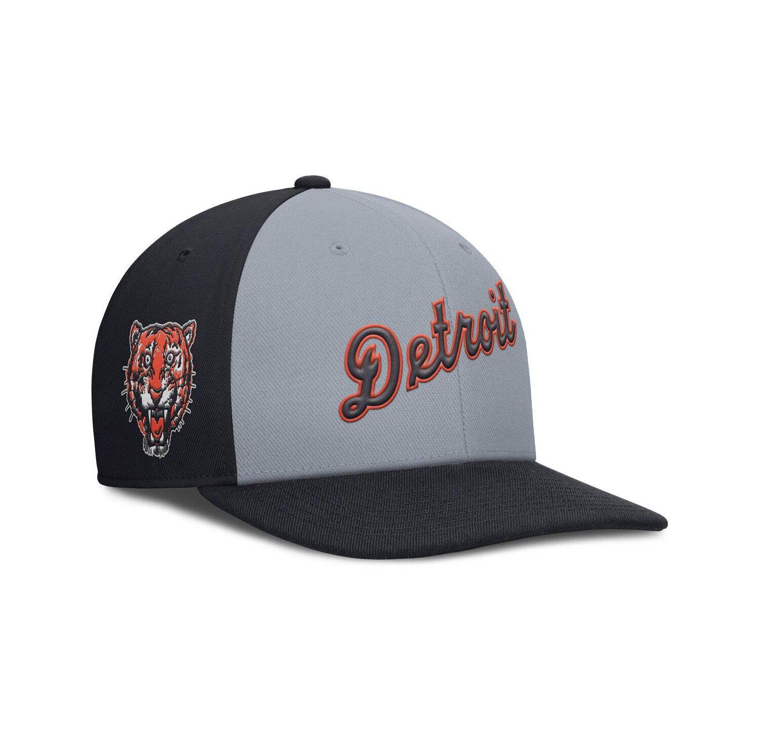 Men's Gray/Navy Detroit Tigers Pro Performance Snapback Hat