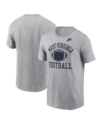 Nike - Men's Heather Gray West Virginia Mountaineers Legacy Football Icon T-Shirt