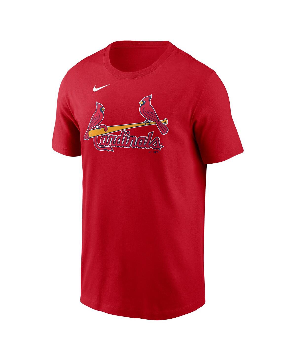 NIKE MEN'S SONNY GRAY RED ST. LOUIS CARDINALS FUSE NAME NUMBER T-SHIRT 