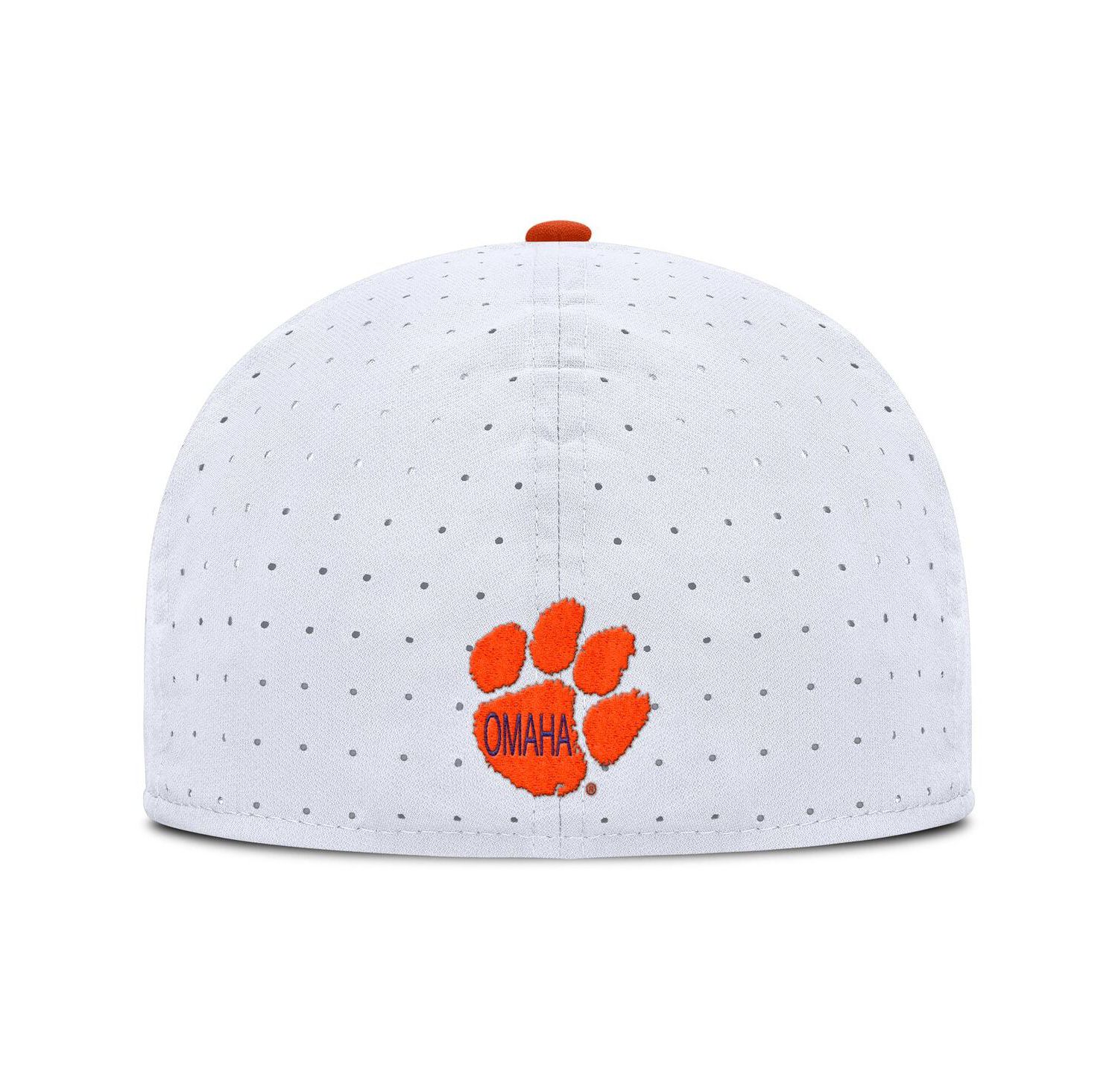 Men's White Clemson Tigers On-Field Dugout True Performance Fitted Hat