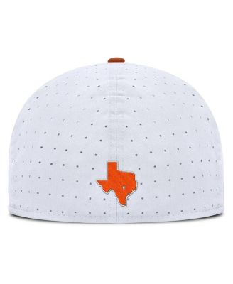 Men's White Texas Longhorns On-Field Dugout True Performance Fitted Hat