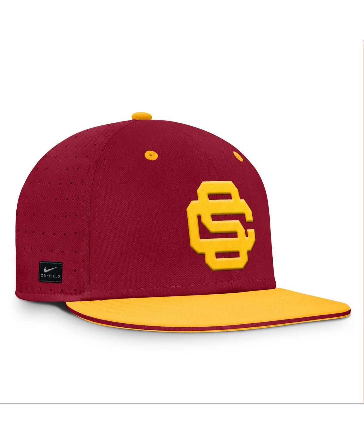 Nike Men's Cardinal Usc Trojans On-field Dugout True Performance Fitted Hat In Cardinal
