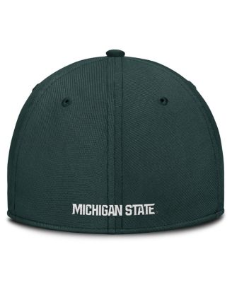 Men's Green Michigan State Spartans 2025 Dugout Coaches Rise Swoosh Performance Flex Hat