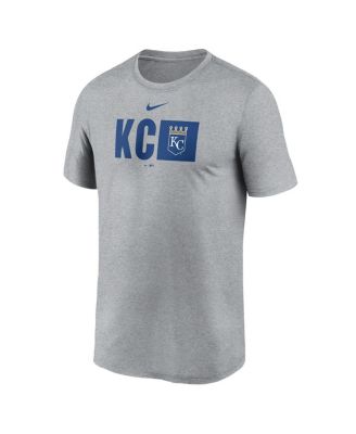Men's Heather Gray Kansas City Royals Tricode Legend T-Shirt