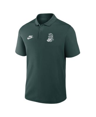 Men's Green Michigan State Spartans Primetime Victory Legacy Vault Logo Performance Polo Shirt