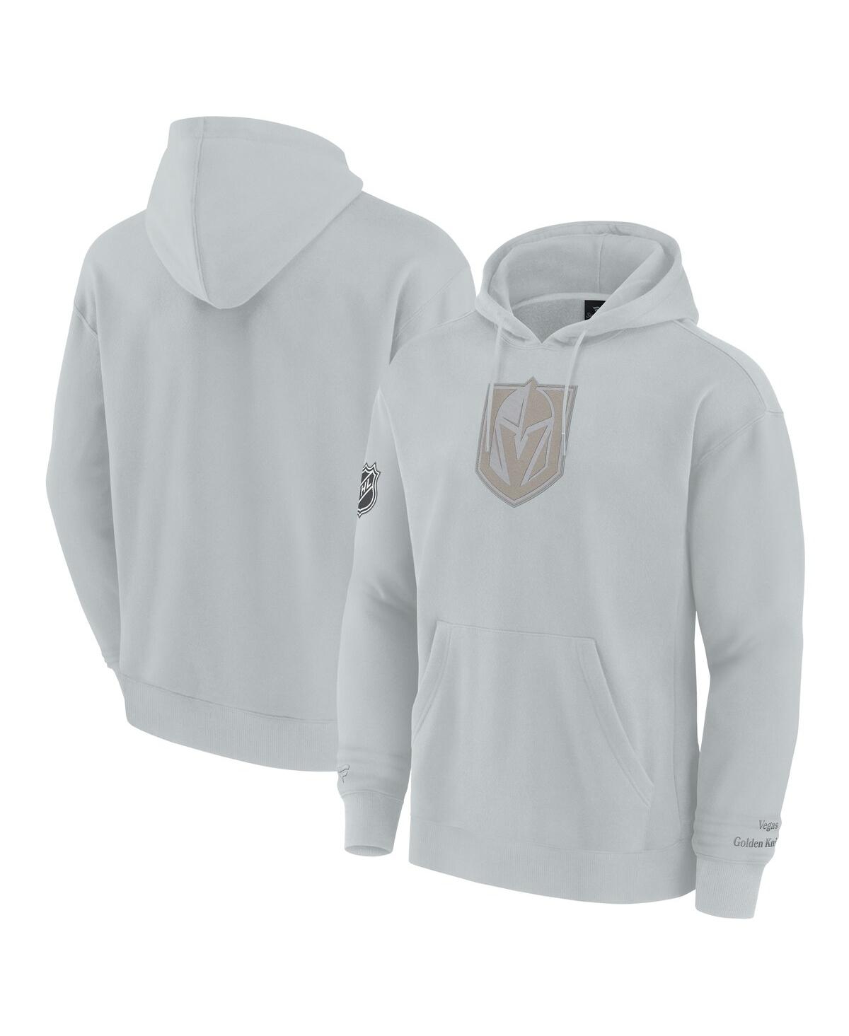 Fanatics Men's Gray Vegas Golden Knights Elements Pace Pullover Hoodie In Gray
