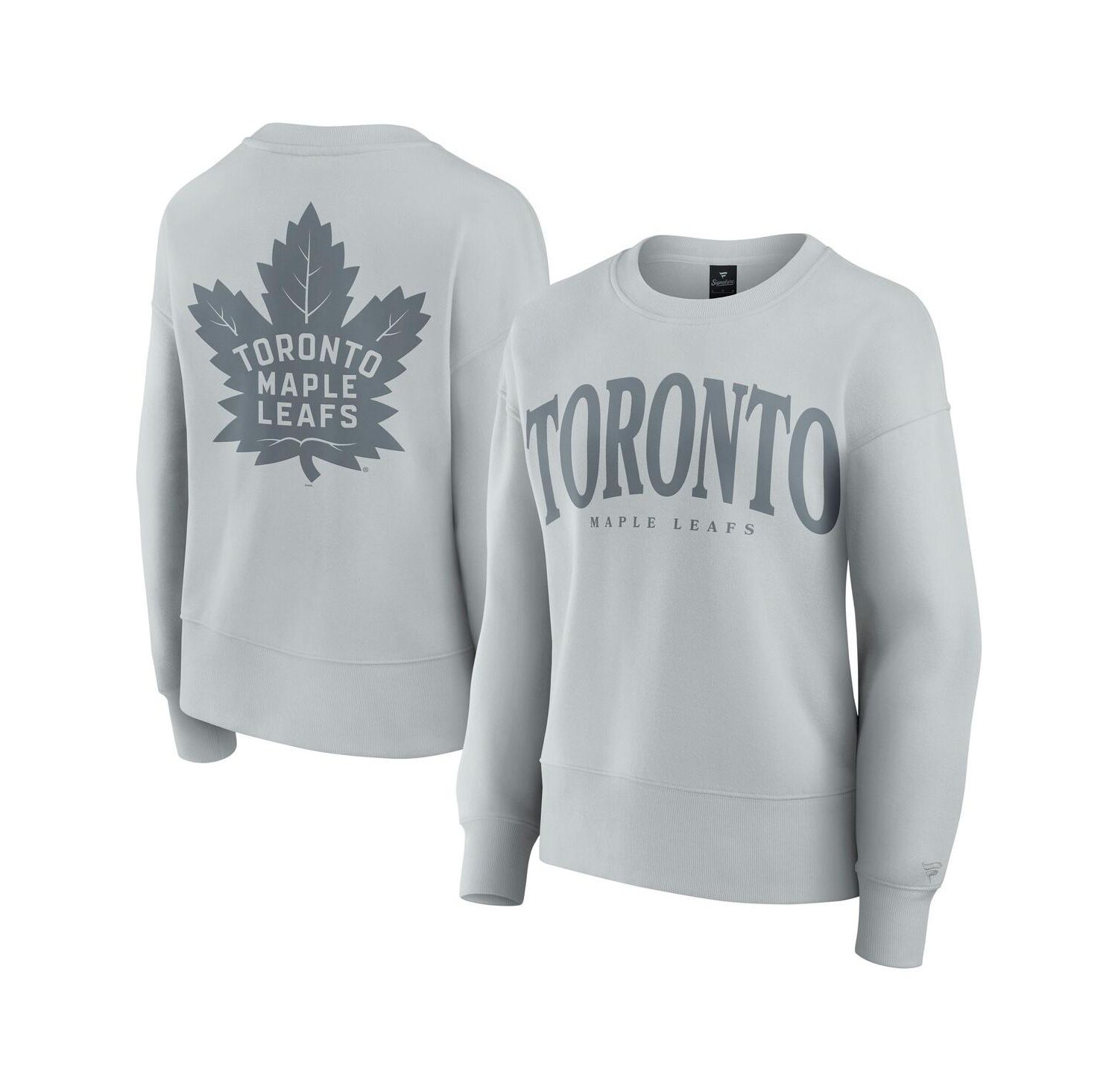 Women's Gray Toronto Maple Leaves Elements Flow Pullover Sweatshirt