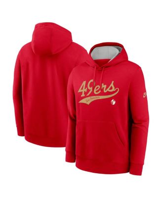 Nike - Men's Scarlet San Francisco 49ers Rewind Club Logo Pullover Hoodie