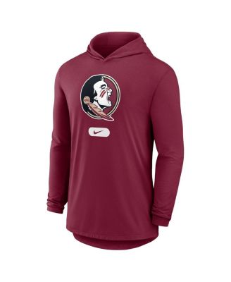 Men's Garnet Florida State Seminoles Lightweight Performance Long Sleeve Hoodie T-Shirt