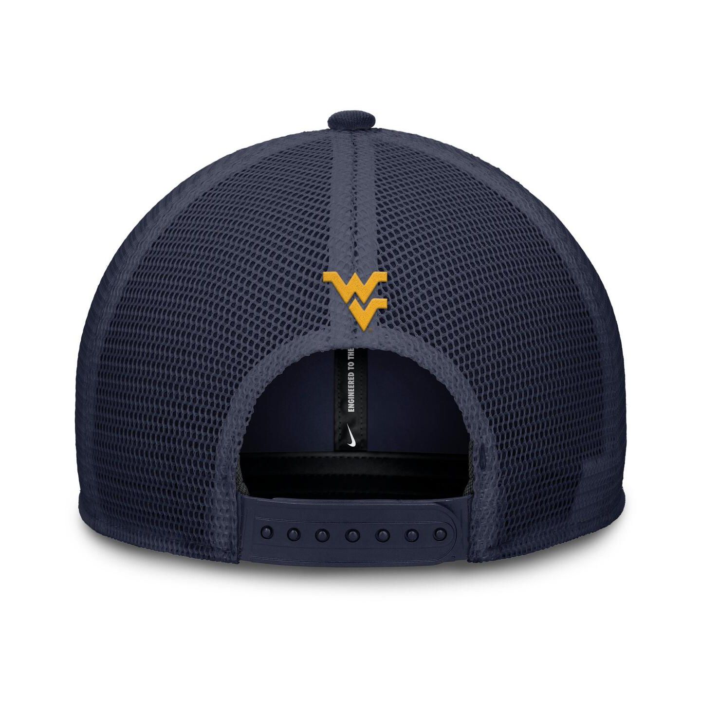 Мужская кепка Nike Navy West Virginia Mountaineers Rise Adjustable Hat — фото 2
