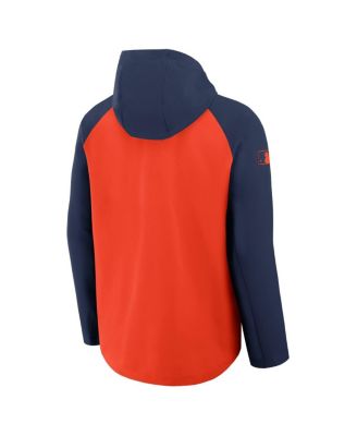 Men's Orange/Navy Houston Astros Authentic Collection Raglan Performance Full-Zip Jacket