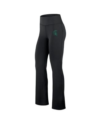 Women's Black Michigan State Spartans Training Camp Maxed Out Flare Leggings