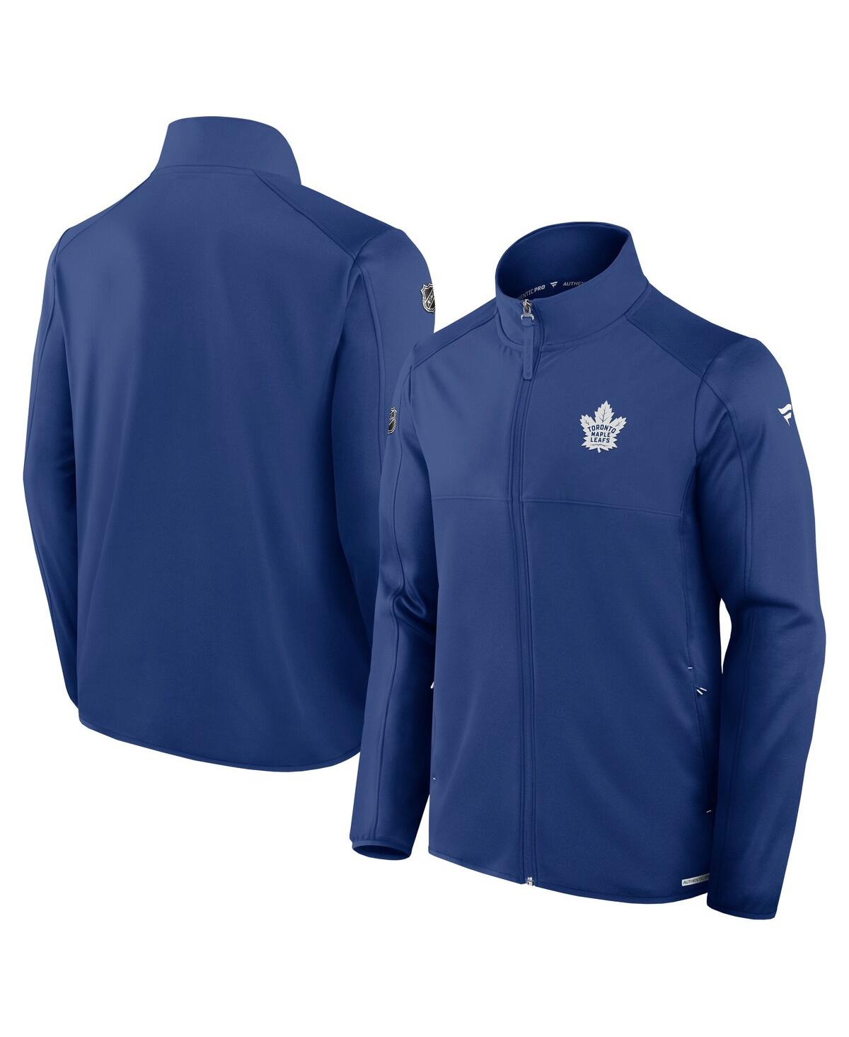 Fanatics Men's Blue Toronto Maple Leaf's Authentic Pro Rink Fleece Full-zip Jacket In Blue